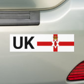 UK Car Stecker & North Irelandは海外旅行 バンパーステッカー (車上)