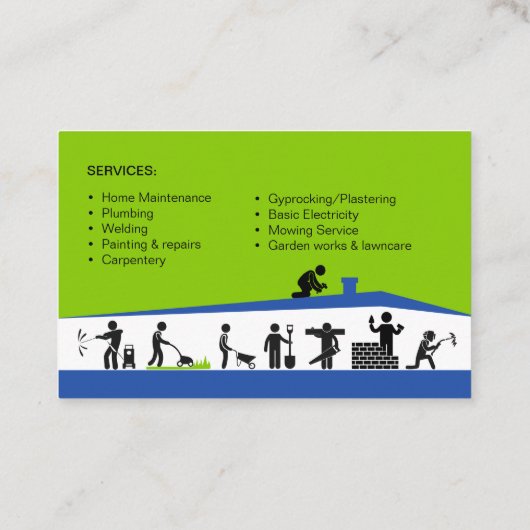 UK / Euro, 8.5 cm x 5.5 cm Business Card 名刺 (裏面)