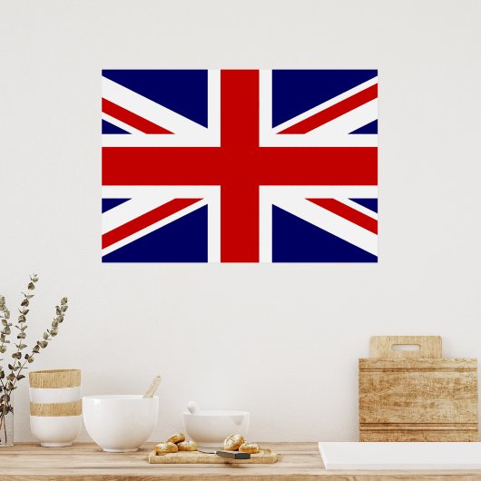Uk Flag ポスター (キッチン)
