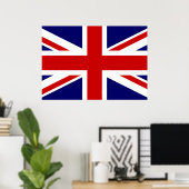 Uk Flag ポスター (ホームオフィス)