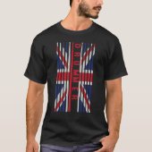 UK Flag Drum Sticks Cool Patriotic British Drummer Tシャツ (正面)