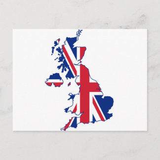 UK Flag Map ポストカード