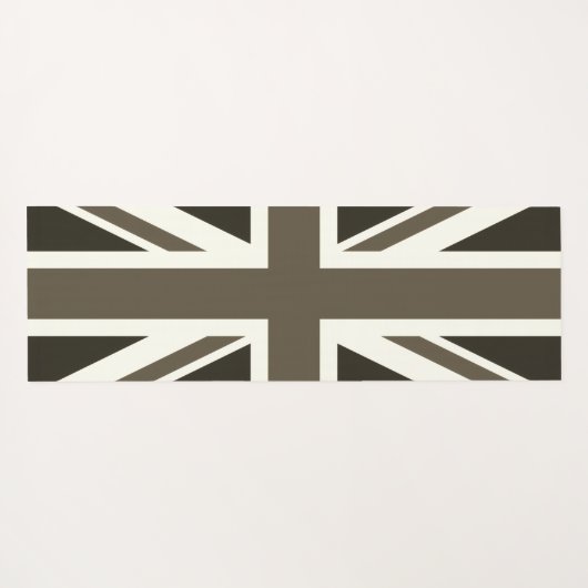 UK flag - sepia ヨガマット (裏面(横))