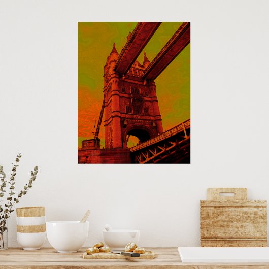 (UK) LONDON BRIDGEポスター ポスター (キッチン)