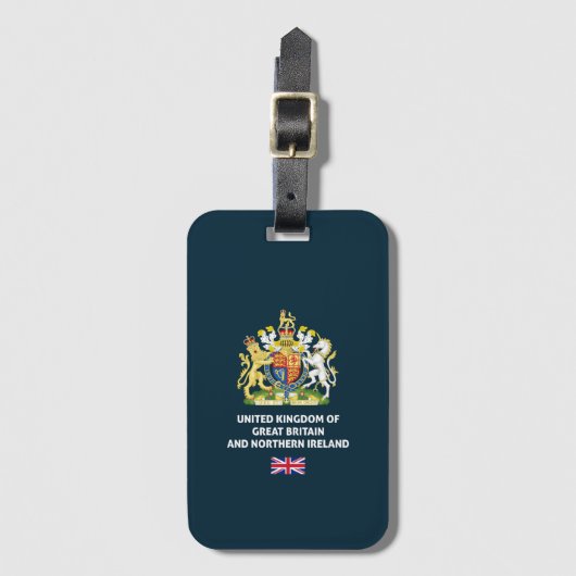 UK passport phone Case ラゲッジタグ (正面縦)