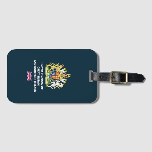 UK passport phone Case ラゲッジタグ (正面横)