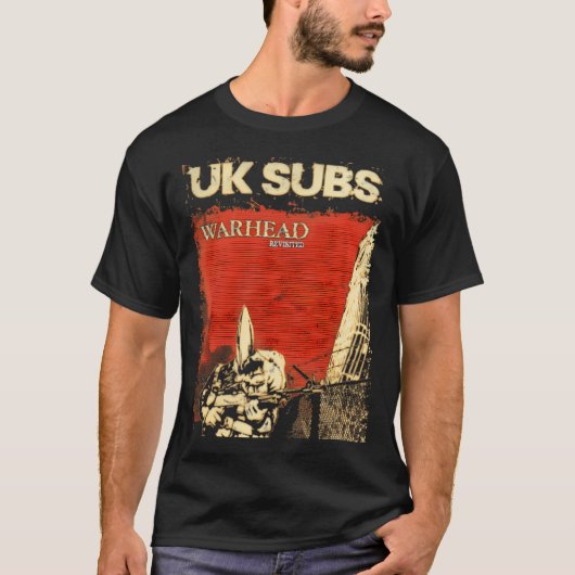 Uk Subsウォーヘッドバンドパンクロック Tシャツ (正面)
