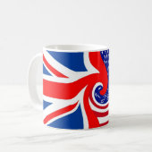 UK/USA FLAG-LOVINのいとこ コーヒーマグカップ (正面左)
