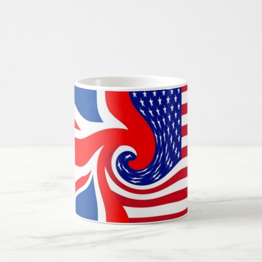 UK/USA FLAG-LOVINのいとこ コーヒーマグカップ (中央)