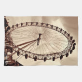 (UK) Vintage London Eye キッチンタオル (横)