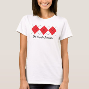 Ukeのアーガイル柄のな前部背部ワイシャツ Tシャツ