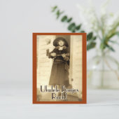 Ukeのバンジョーの石の郵便はがき ポストカード (スタンド正面)