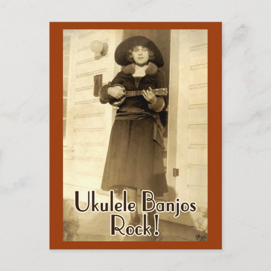 Ukeのバンジョーの石の郵便はがき ポストカード (正面)