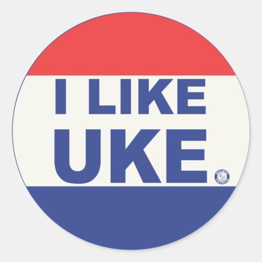 UKEスタンプが好き ラウンドシール (正面)