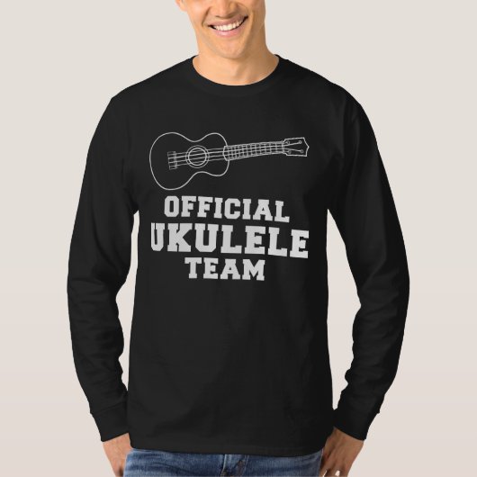 Uke & Chunkles – 公式UkuleleチームTee: Strumm Tシャツ (正面)