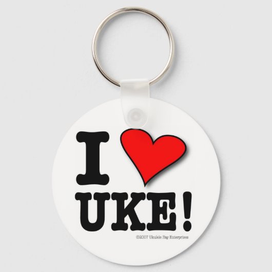 UKE DESIGNERキーチェーンが大好き キーホルダー (正面)