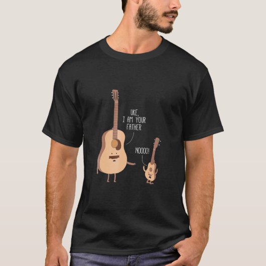 Uke IはTシャツウクレレのギター音楽 Tシャツ (正面)