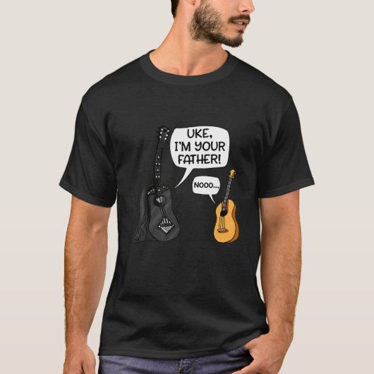 Uke I Am Your Father Tee Ukulele Guitar Music Tシャツ (正面)