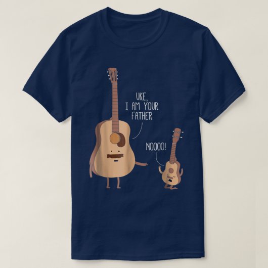 Uke I Am Your Father Ukulele Guitar Music 2976 Tシャツ (デザイン正面)