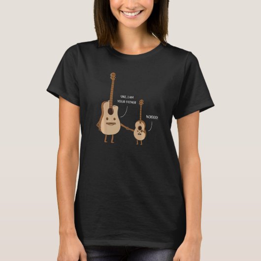 Uke I Am Your Father  Ukulele Guitar Music Tシャツ (正面)