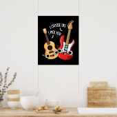 Uke I Pick You Guitar Ukulele Punおもしろいを選択 ポスター (キッチン)