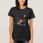 Uke It UP with musical notes Ukulele Tシャツ (正面)