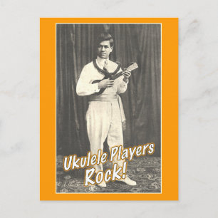 Uke Playersロックポストカード ポストカード
