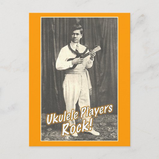 Uke Playersロックポストカード ポストカード (正面)