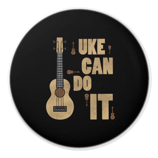 UkeleleのしゃれUkeはおもしろいなプレーヤーのハワイアンそれをすることができます セラミックノブ (正面)