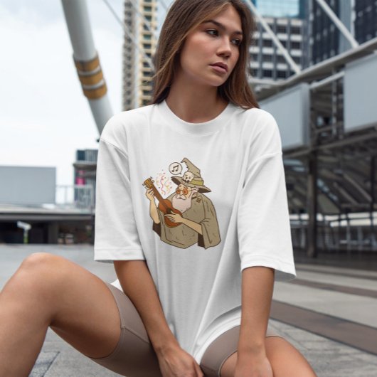 Ukeleleウィザードの漫画 Tシャツ