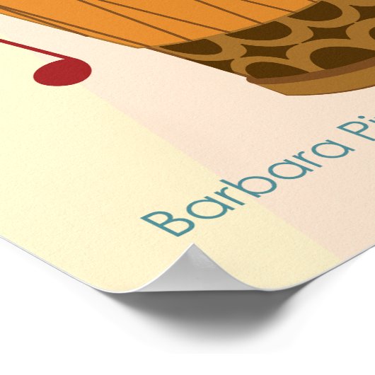 Ukelele Collage ポスター (角)