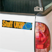 "Ukip"イギリスの欧州連合EUの国民投票を詰めて下さい バンパーステッカー (トラック上)