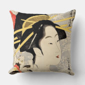 Ukiyo-eの芸者 クッション (正面)