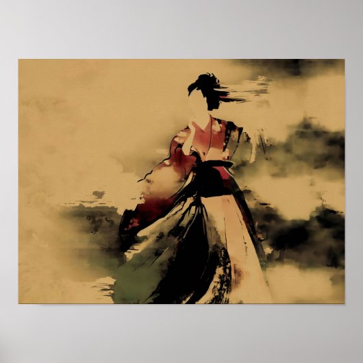 UKIYO-E絵画's of a women ポスター (正面)