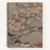 Ukiyo-e Flowering Tree ノートブック (正面)