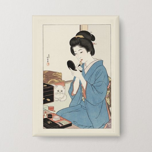Ukiyo-e Inspired – Dramatic JAPAN  缶バッジ (正面)