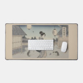 Ukiyo-e Inspired mouse pad– Dramatic JAPAN デスクマット (キーボード&マウス)