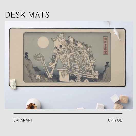 Ukiyo-e Inspired mouse pad– Dramatic JAPAN デスクマット