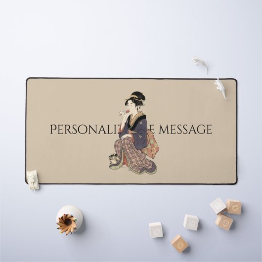 Ukiyo-e Inspired mouse pad– Dramatic JAPAN Desk Ma デスクマット (キッズテーブル)