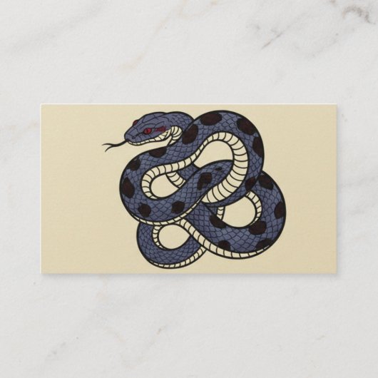 Ukiyo-e Inspired Snake Business Card – Convention  名刺 (裏面)