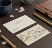 Ukiyo-e Japanese Landscape Business Card – Hidden  名刺