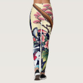 Ukiyo-e Punk city KIMONO Cats Leggings-THE 其の参 レギンス (裏面)