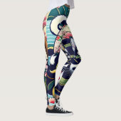 Ukiyo-e Punk city KIMONO Cats Leggings-THE 其の参 レギンス (右)
