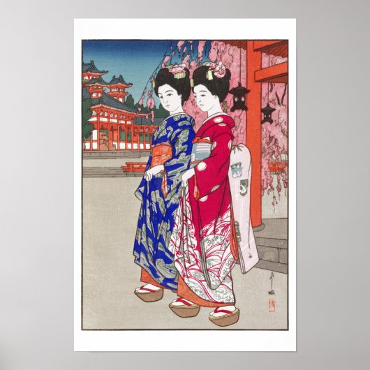 ukiyoe - 吉田博 - 14 - 舞妓 - ポスター (正面)