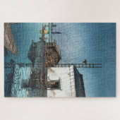 ukiyoe - hasui - m02 - Ushibori in rain -  ジグソーパズル (横)