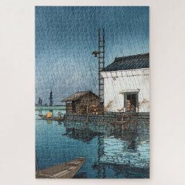 ukiyoe - hasui - m02 - Ushibori in rain -  ジグソーパズル