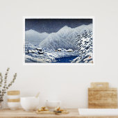 ukiyoe hasui n22 Nakayamashichiri, Hida ポスター (キッチン)