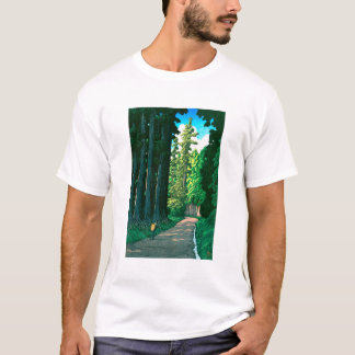 ukiyoe hasui No57 Historic Nikkō Highway Tシャツ
