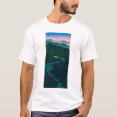 ukiyoe hasui No58 Etchu’s Ioritani Pass Tシャツ (正面)