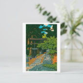 ukiyoe hasui No60 Kumagaya Dairai Shrine ポストカード (スタンド正面)